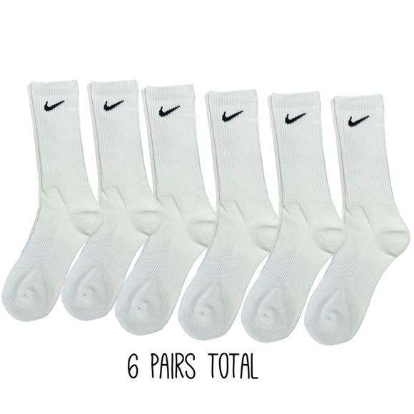 Nike Performance Cotton Everyday Cushioned Crew Training Socks- Size L, 6 pairs - Picture 5 of 5